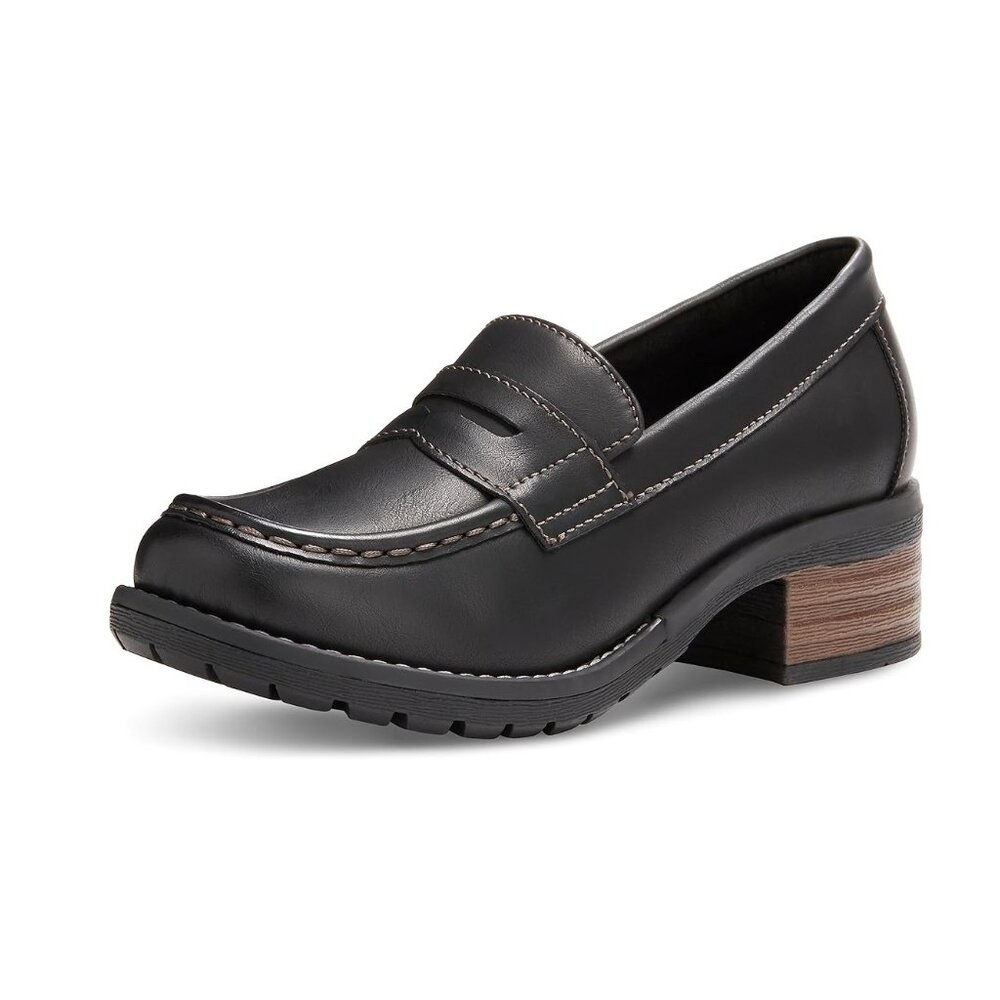 NiB Eastland Women's Holly Slip on Penny Loafers Black Sz 9.5  M $100 RY1327